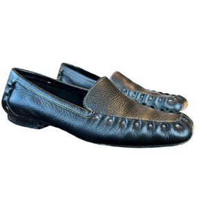 Kate Spade Black Leather Loafers 6
